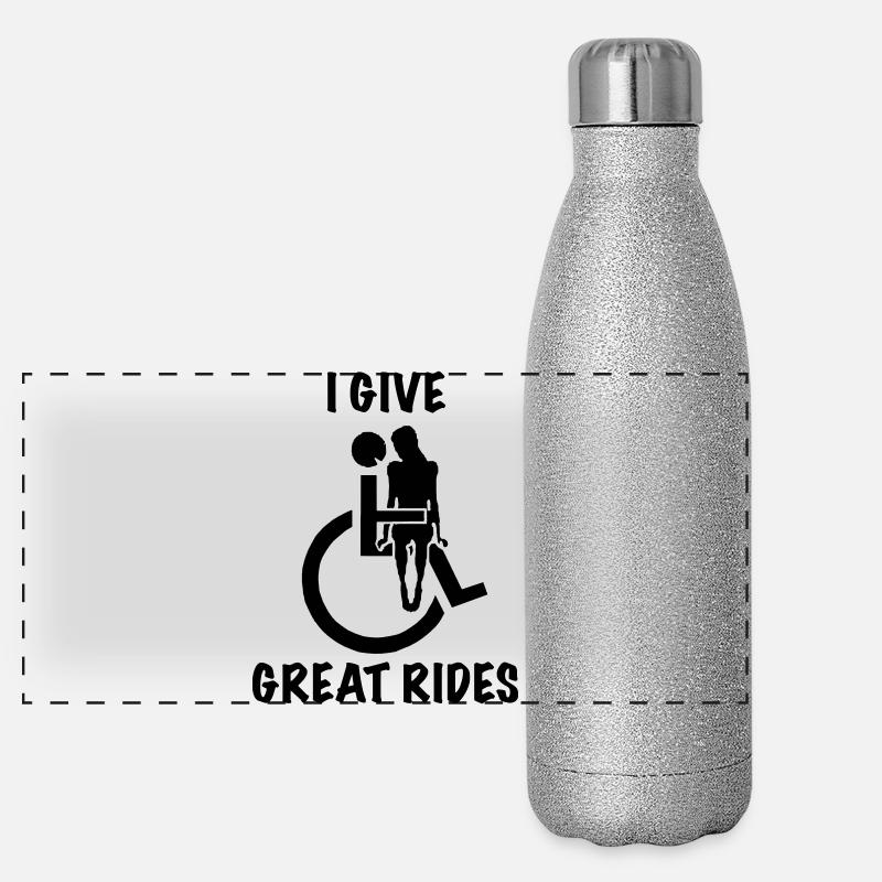 Wheelchair users give great rides # Panoramic Glitter Thermal Bottle 500 ml