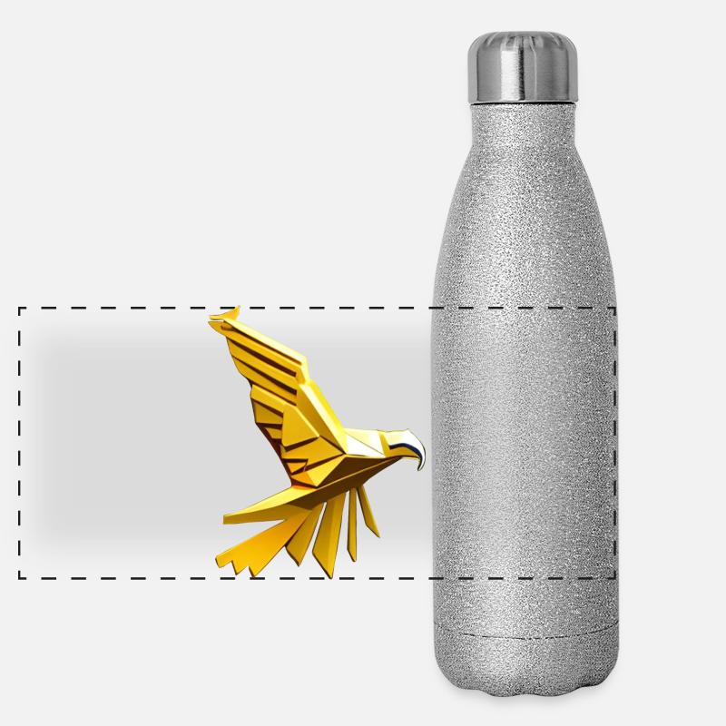Golden Eagle Panorama Glitzer Isolierflasche 500 ml
