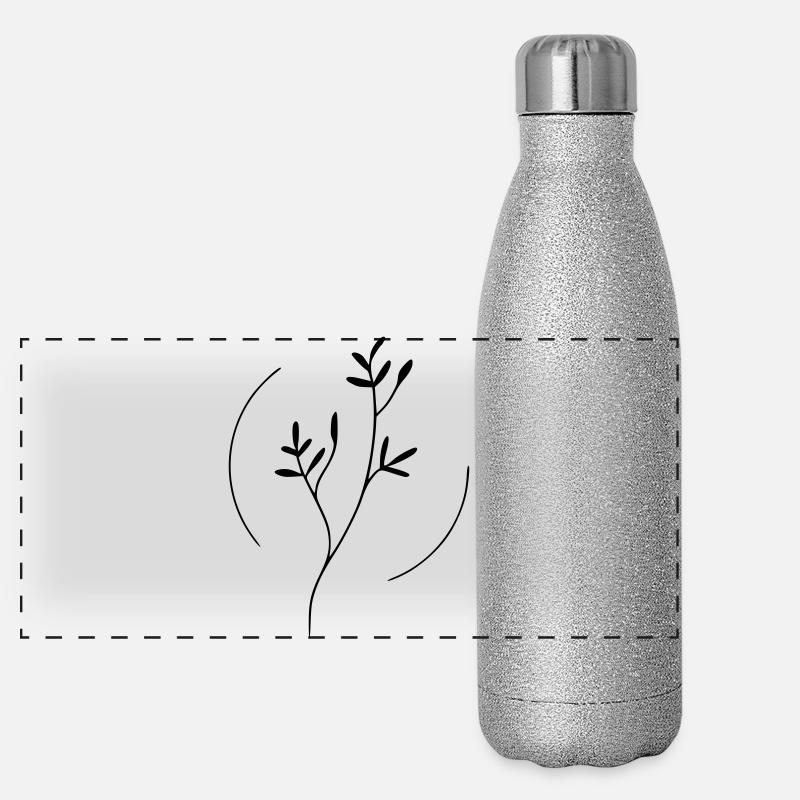 Branch in a circle Panoramic Glitter Thermal Bottle 500 ml