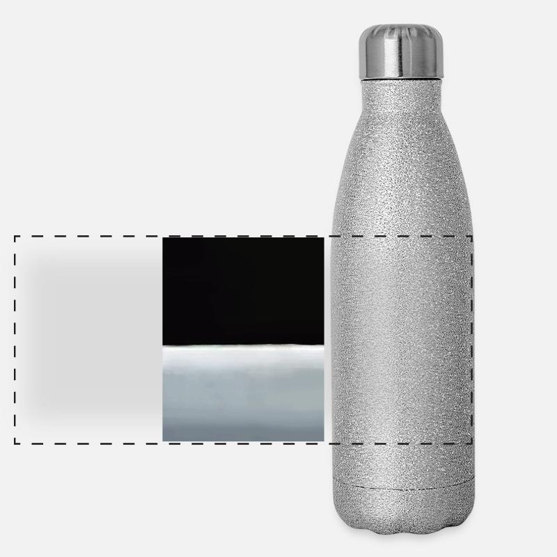 Le style Rothko en couleurs numériques Gourde isotherme panoramique pailletée 500 ml