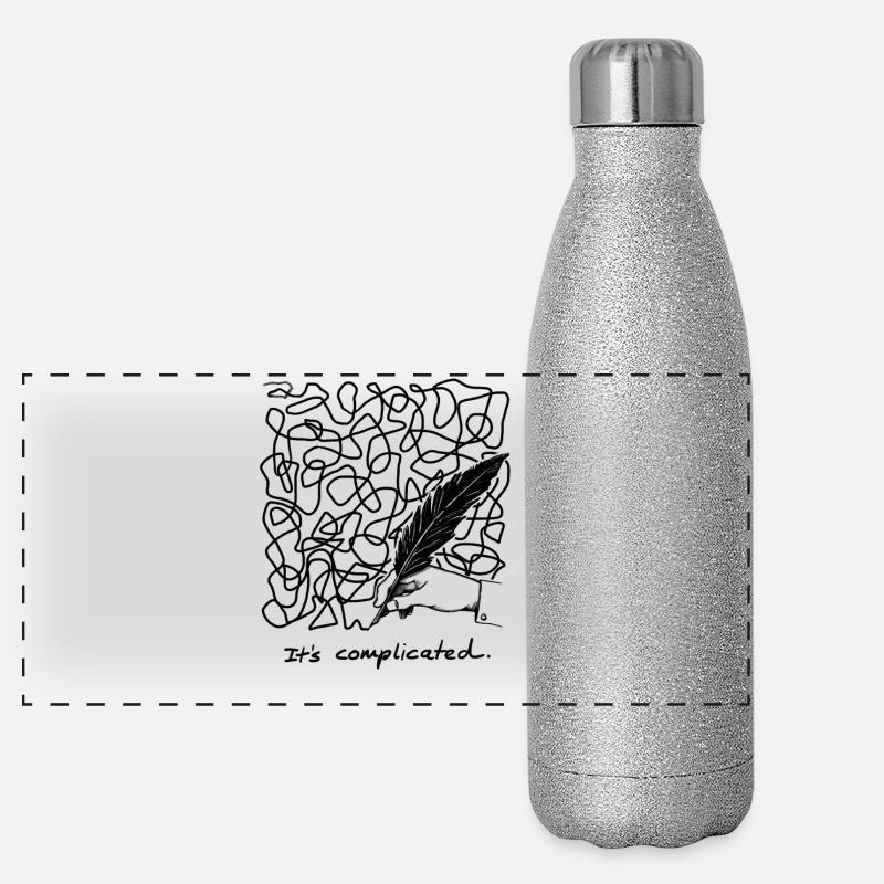 It is complicated to explain Letter Panoramic Glitter Thermal Bottle 500 ml