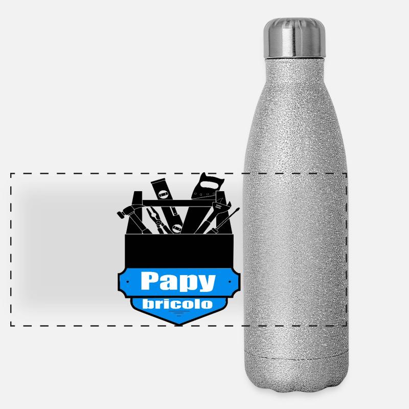 Papy bricolo Gourde isotherme panoramique pailletée 500 ml