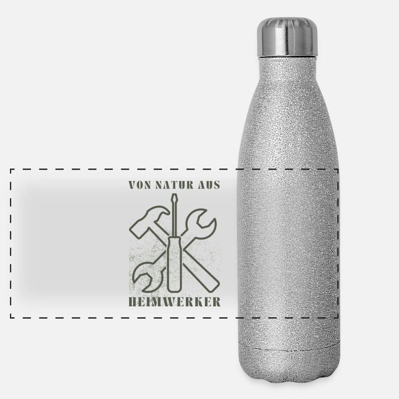 Passionnés de bricolage par nature – conception d’outils Gourde isotherme panoramique pailletée 500 ml