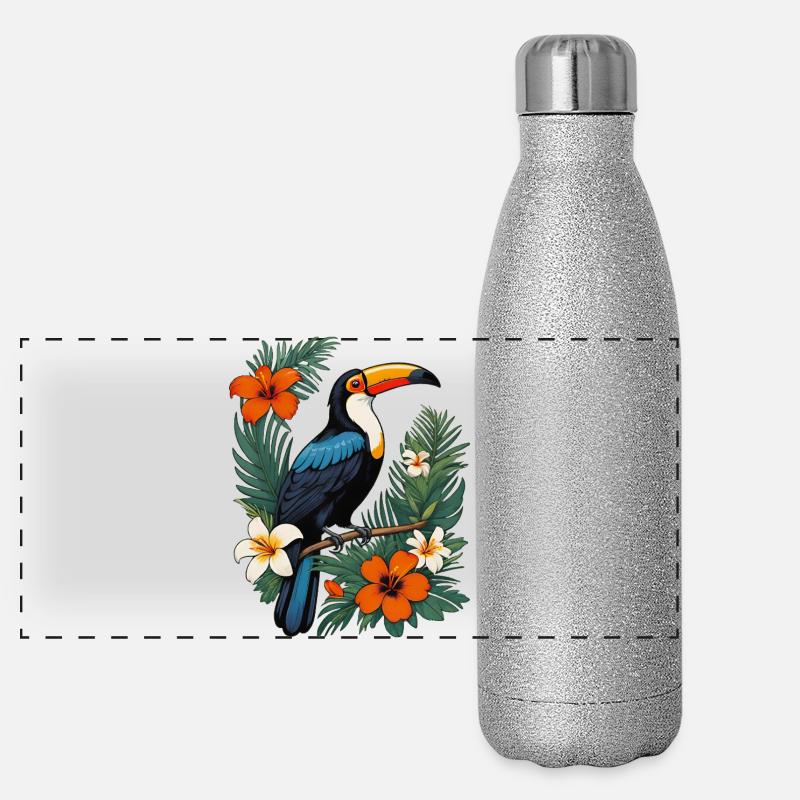 Toucan Panoramic Glitter Thermal Bottle 500 ml