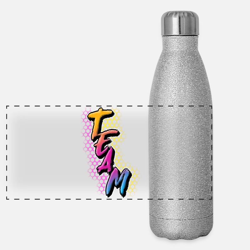Team Panorama Glitzer Isolierflasche 500 ml