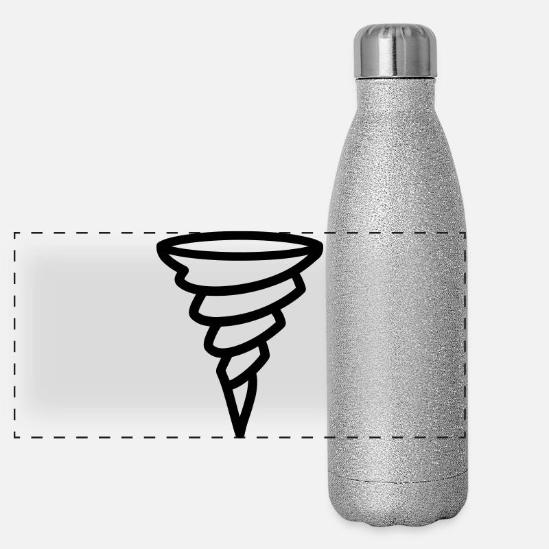 Tornado Panorama Glitzer Isolierflasche 500 ml