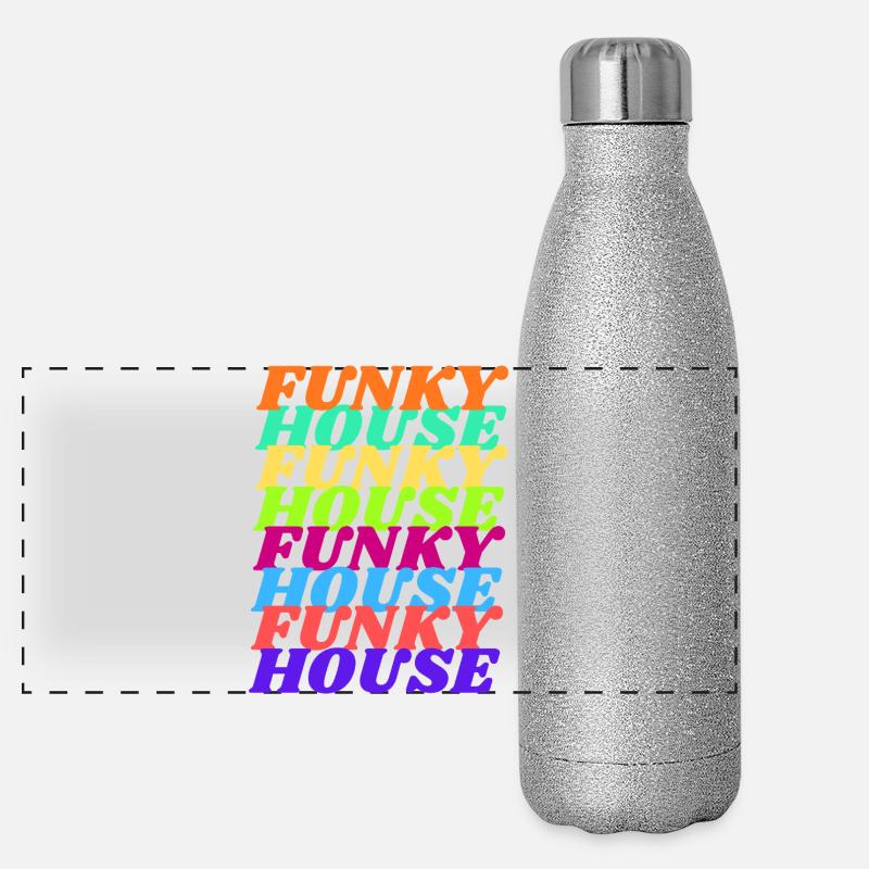 Ambiances Funky House Gourde isotherme panoramique pailletée 500 ml