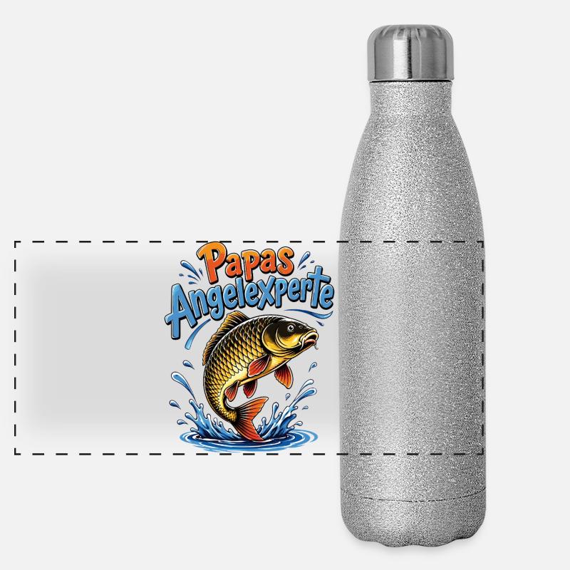 Papas Angelexperte Panorama Glitzer Isolierflasche 500 ml