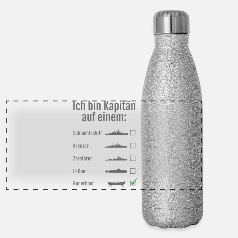 I'm a captain on a ... Panoramic Glitter Thermal Bottle 500 ml