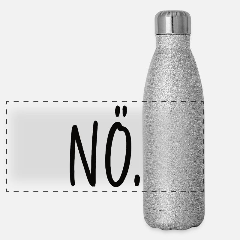 Non, affirmation, tout simplement non Gourde isotherme panoramique pailletée 500 ml