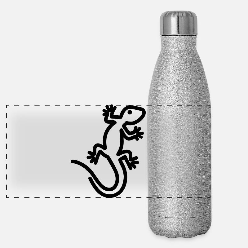 lizard Panoramic Glitter Thermal Bottle 500 ml