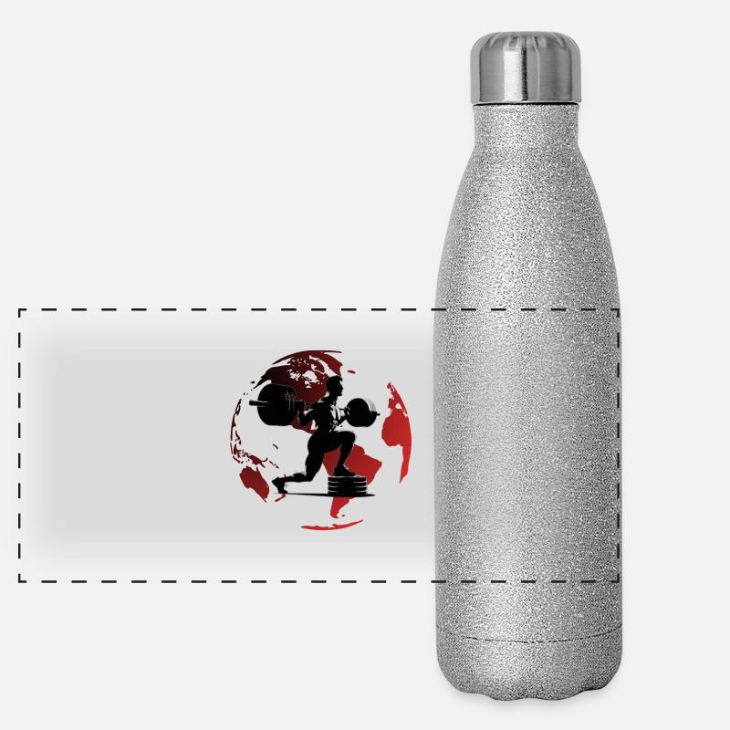 Musculation sur le toit du monde Gourde isotherme panoramique pailletée 500 ml
