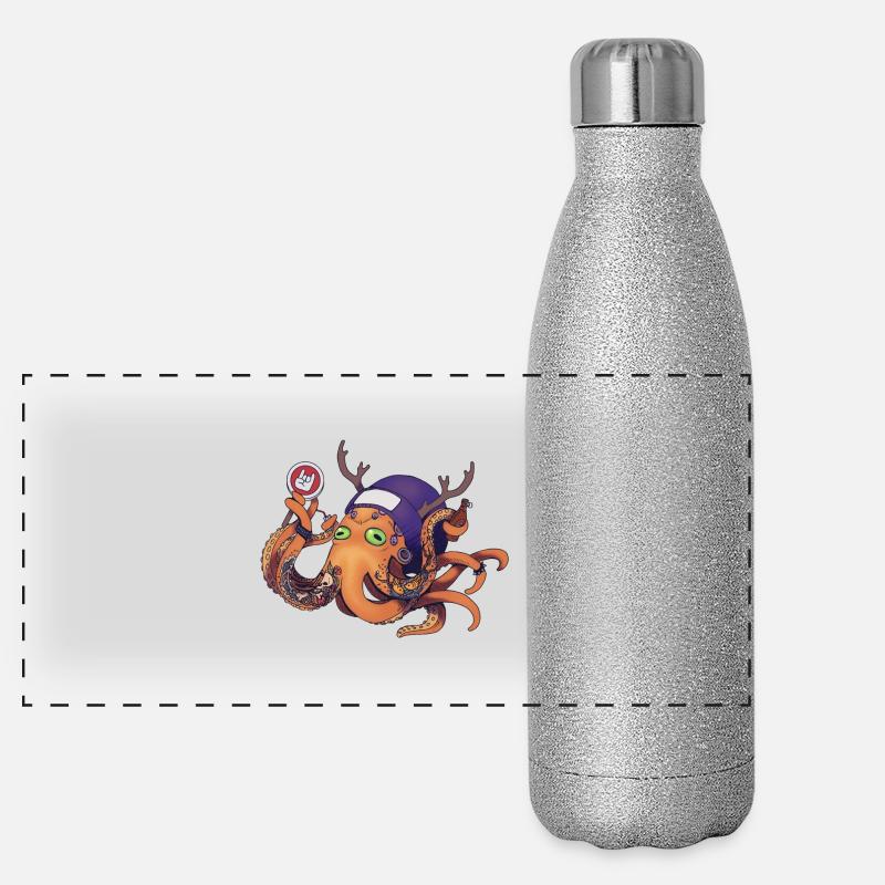 Rocktopus Panorama Glitzer Isolierflasche 500 ml