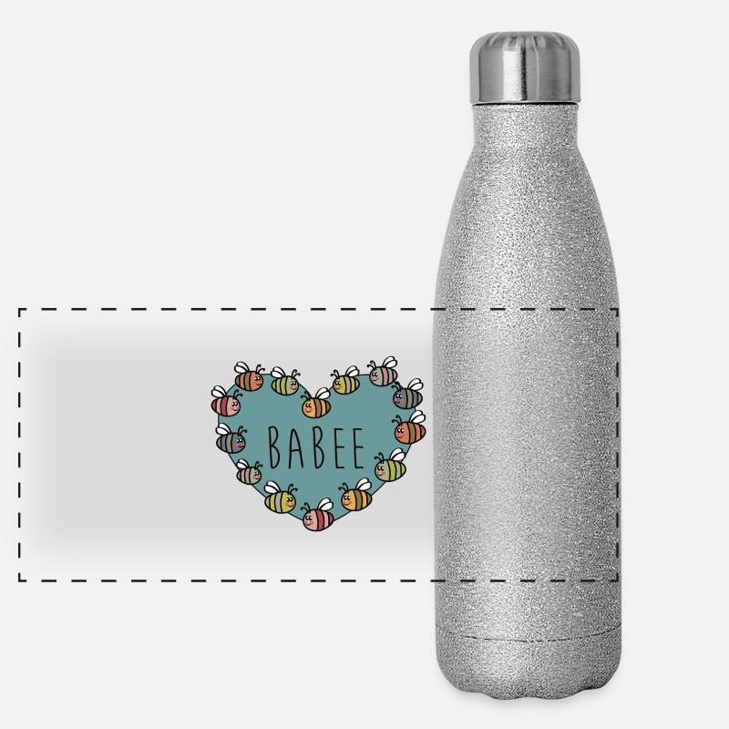 Babee Panorama Glitzer Isolierflasche 500 ml