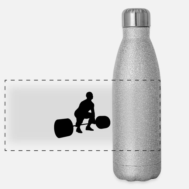 Kreuzheben start Panorama Glitzer Isolierflasche 500 ml