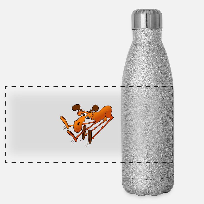 Moose Panoramic Glitter Thermal Bottle 500 ml