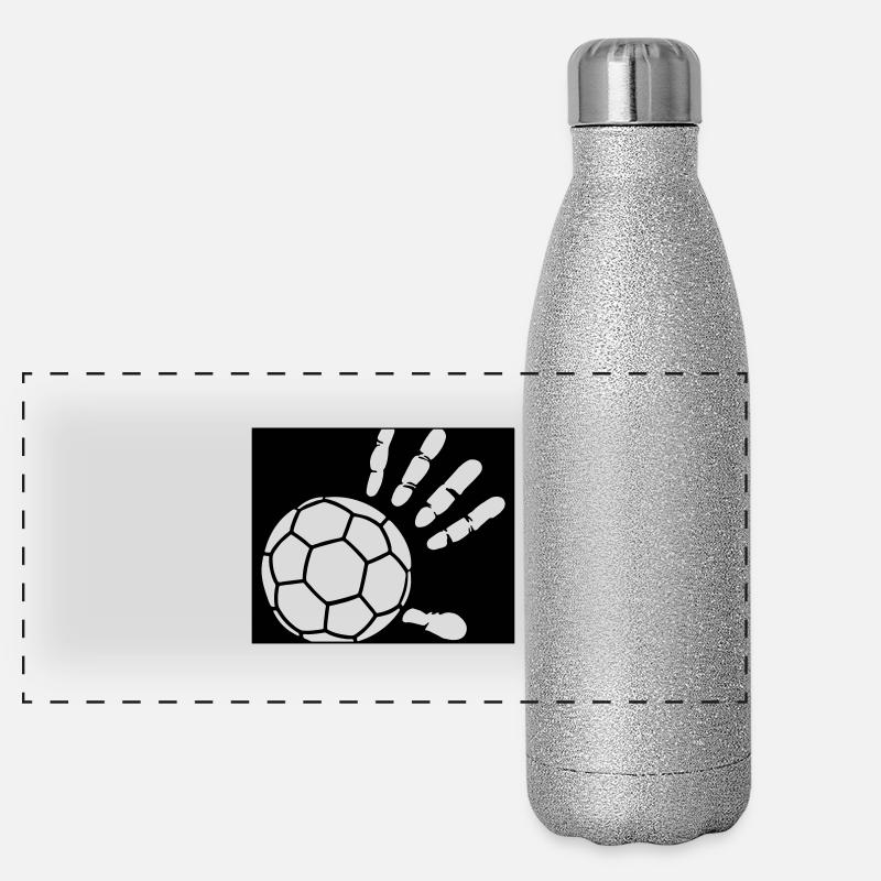 Handball Panorama Glitzer Isolierflasche 500 ml