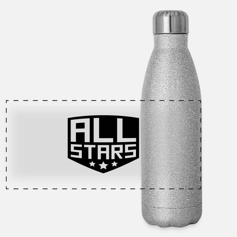Allstars Rang Abzeichen Panorama Glitzer Isolierflasche 500 ml
