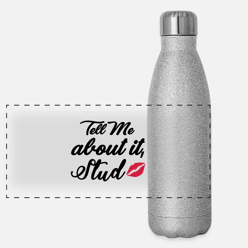 Tell me about it stud Panorama Glitzer Isolierflasche 500 ml