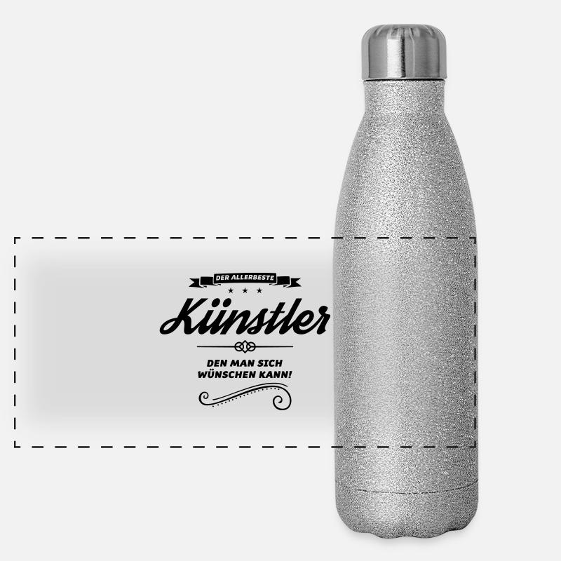 künstler allerbeste Panorama Glitzer Isolierflasche 500 ml
