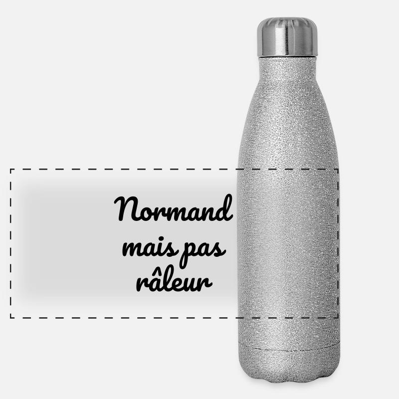 Normandie / Normand / Normande / France Gourde isotherme panoramique pailletée 500 ml