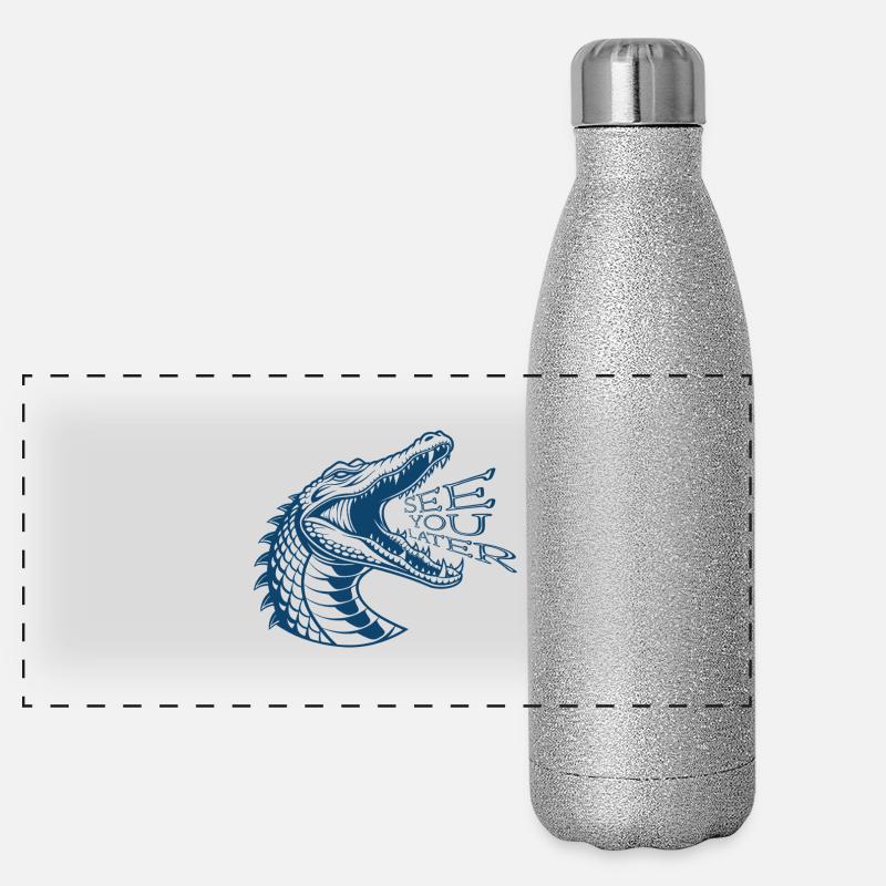 Bis später Panorama Glitzer Isolierflasche 500 ml