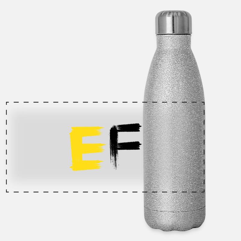 Buntes Traumtier Abstraktes Design Panorama Glitzer Isolierflasche 500 ml