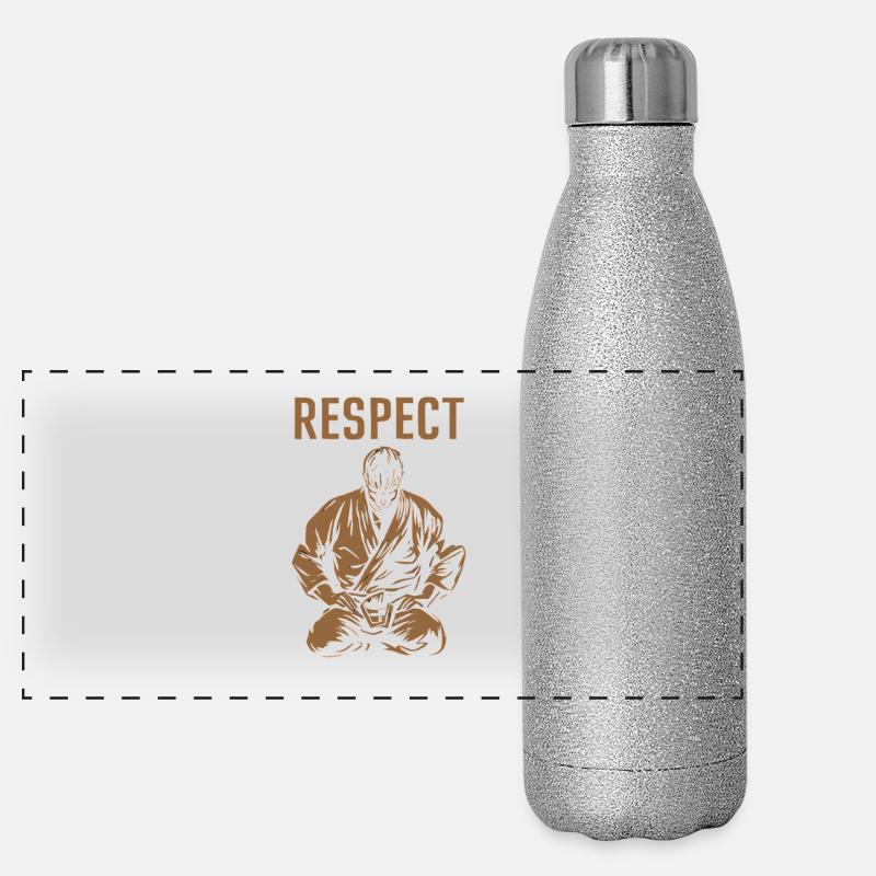 Respect – des arts martiaux Gourde isotherme panoramique pailletée 500 ml