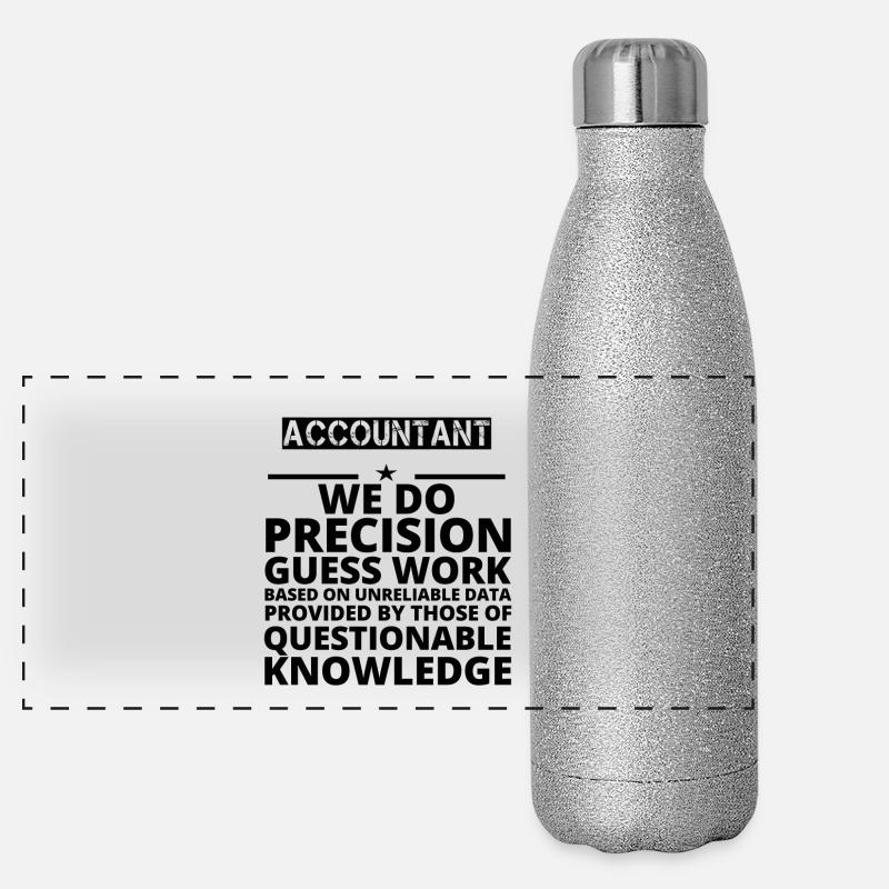 gift problem precision job ACCOUNTANT Panorama Glitzer Isolierflasche 500 ml
