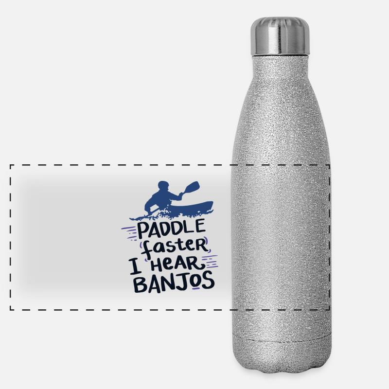 Palette plus rapidement j'entends banjos idée cadeau Gourde isotherme panoramique pailletée 500 ml