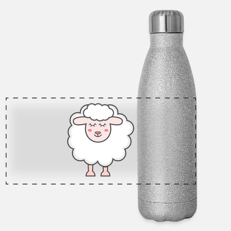 sheep Panoramic Glitter Thermal Bottle 500 ml