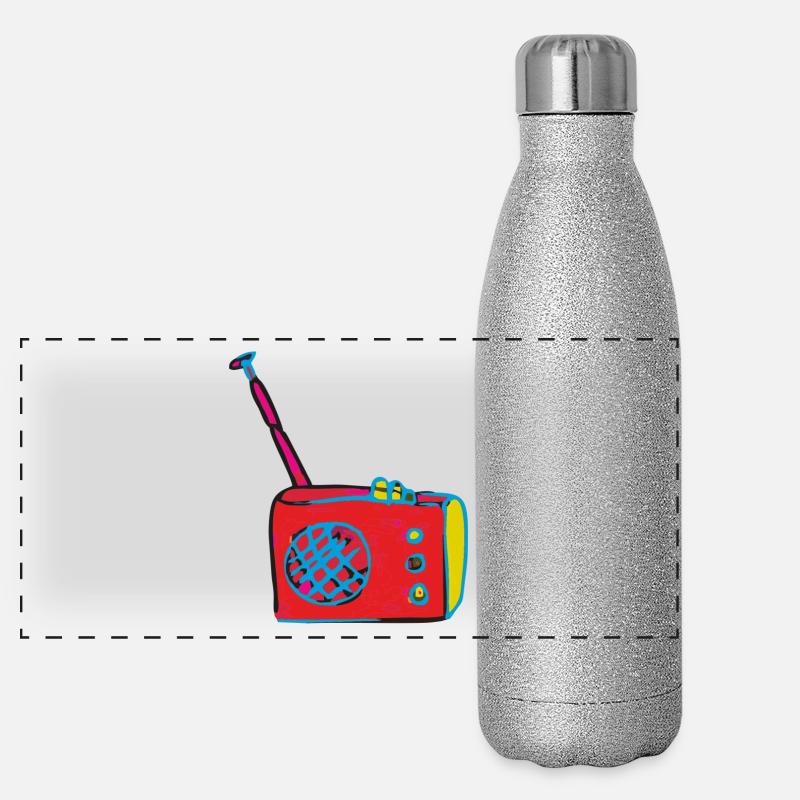 radio kunst Panorama Glitzer Isolierflasche 500 ml
