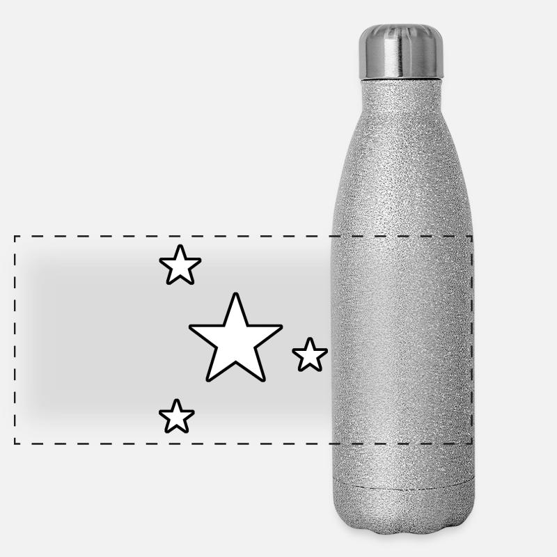 Étoiles Star Cadeau Ciel étoilé Gourde isotherme panoramique pailletée 500 ml