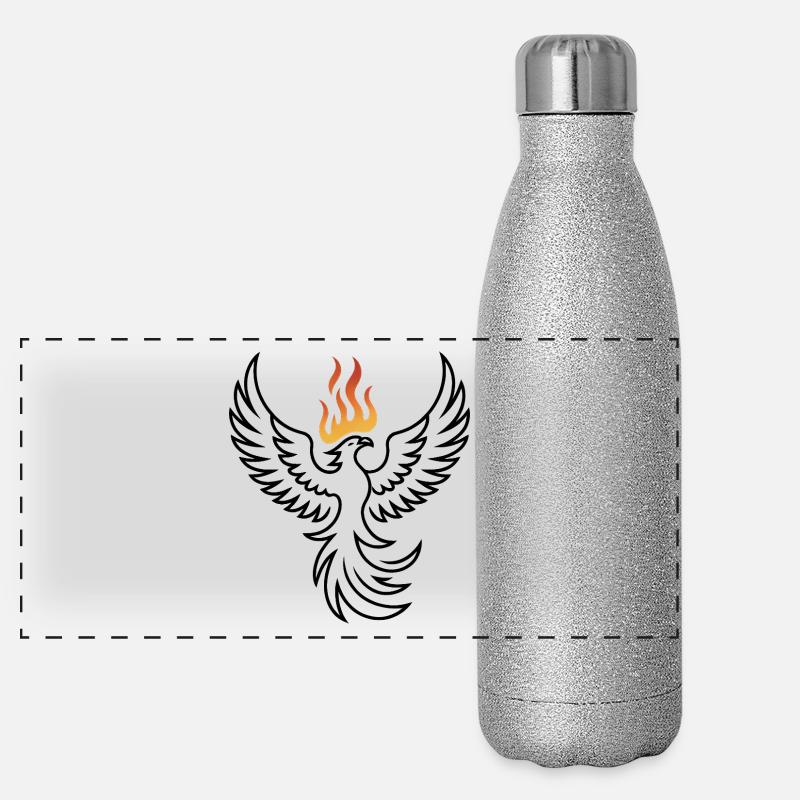 Phoenix - Cool Fantasy Logo Gourde isotherme panoramique pailletée 500 ml