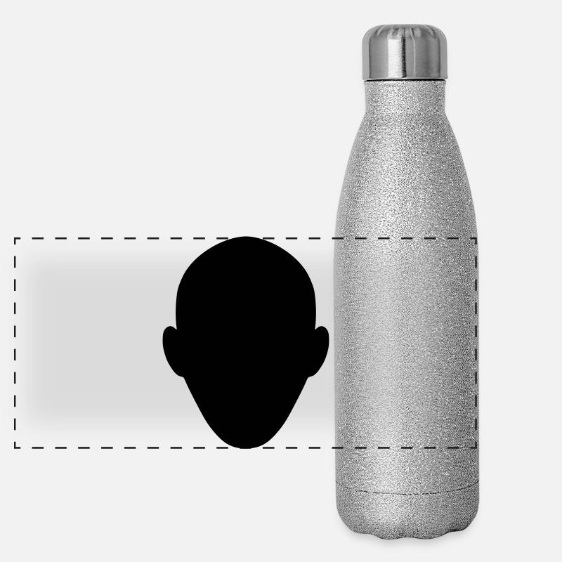 tête Gourde isotherme panoramique pailletée 500 ml