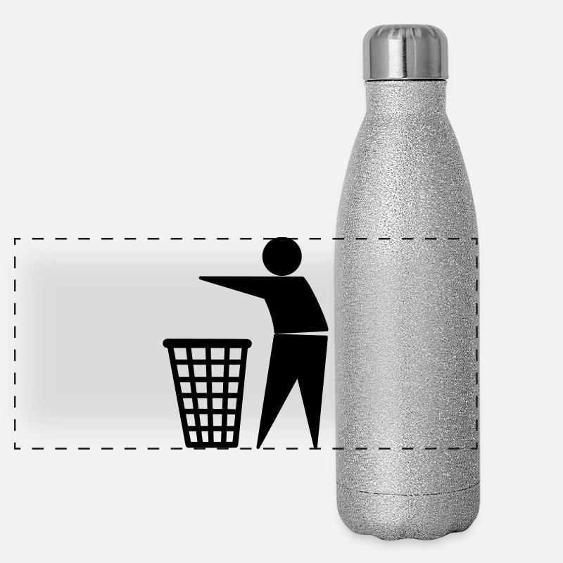 trash Panorama Glitzer Isolierflasche 500 ml