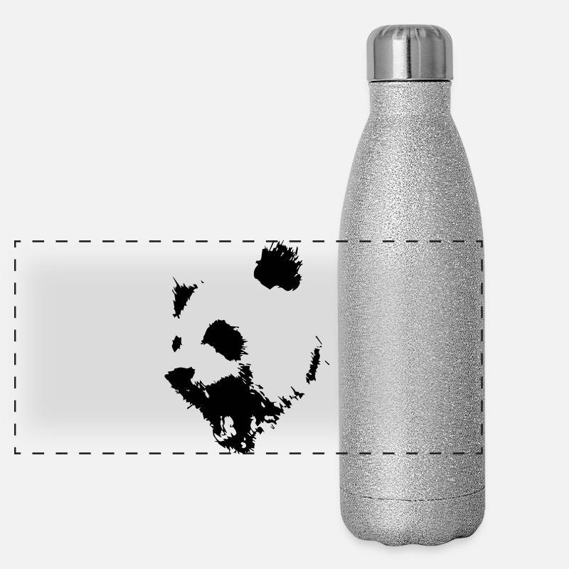 Panda Panorama Glitzer Isolierflasche 500 ml