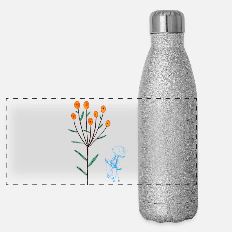 Méduse Gourde isotherme panoramique pailletée 500 ml