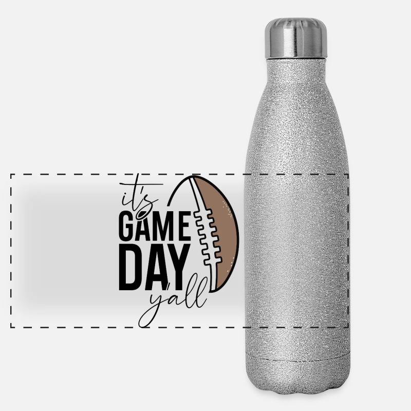 C’est le jour du match pour vous tous Design Gourde isotherme panoramique pailletée 500 ml