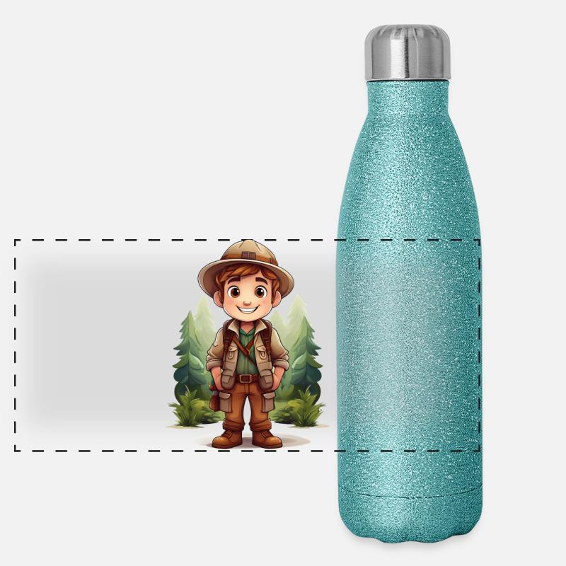 Explorateur aventureux Gourde isotherme panoramique pailletée 500 ml