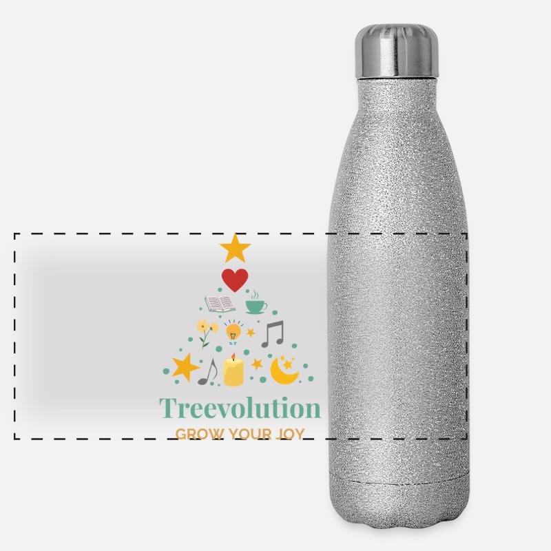 Treevolution Freude wachsen lassen Panorama Glitzer Isolierflasche 500 ml