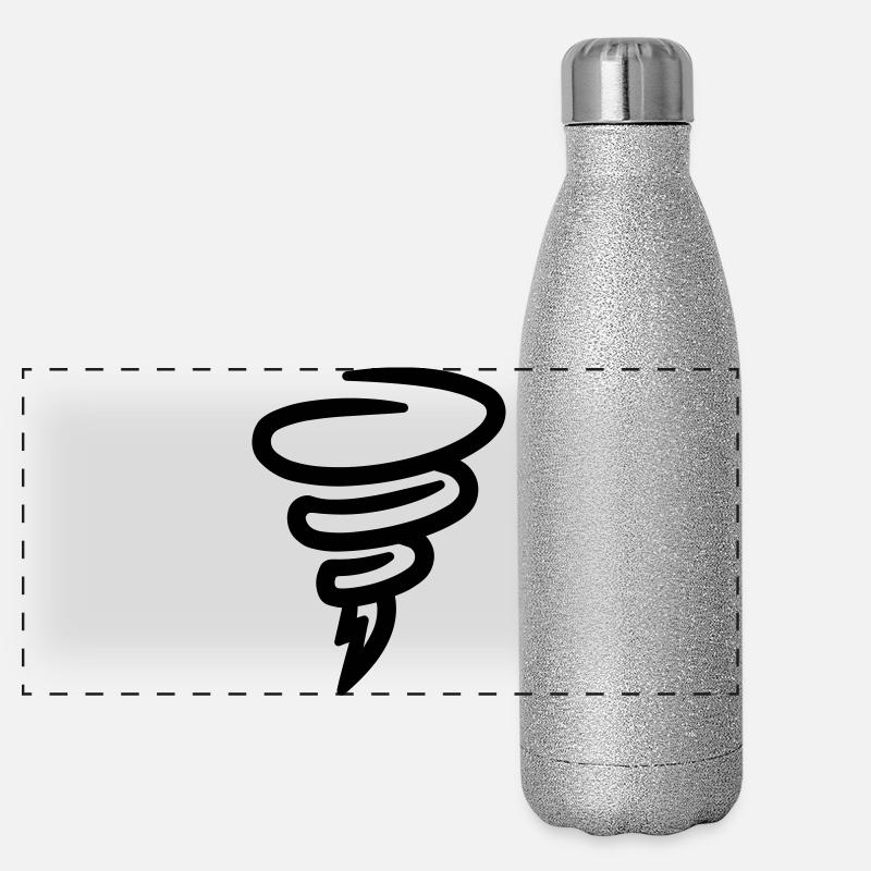 Tornado Panorama Glitzer Isolierflasche 500 ml
