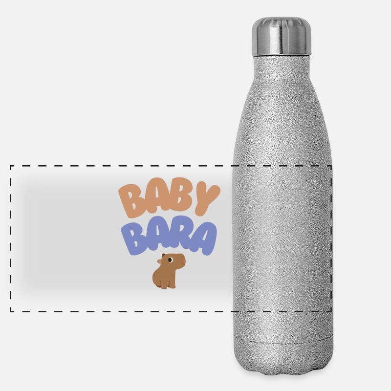 Bébé Bara Capybara Gourde isotherme panoramique pailletée 500 ml