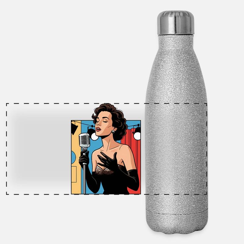 Glamorous stage voice Panoramic Glitter Thermal Bottle 500 ml