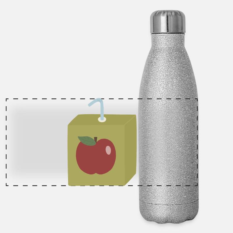 Apple Box Abenteuerkunst Panorama Glitzer Isolierflasche 500 ml