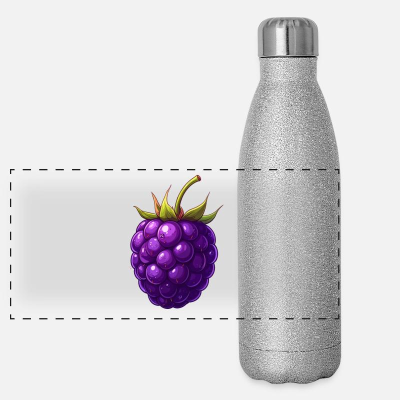 mûre Gourde isotherme panoramique pailletée 500 ml