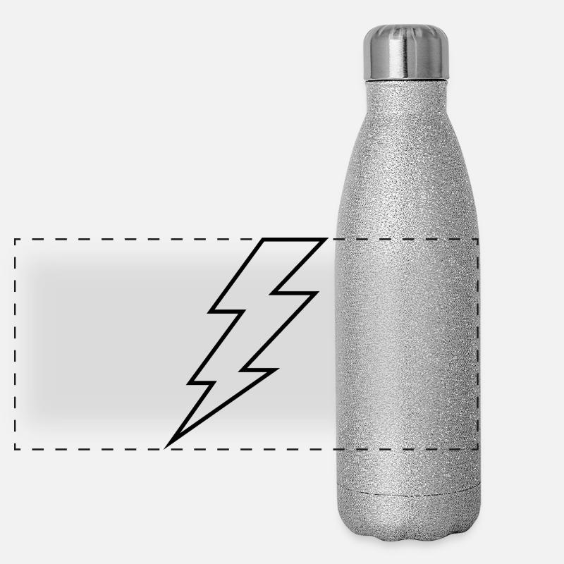 Blitz Panorama Glitzer Isolierflasche 500 ml