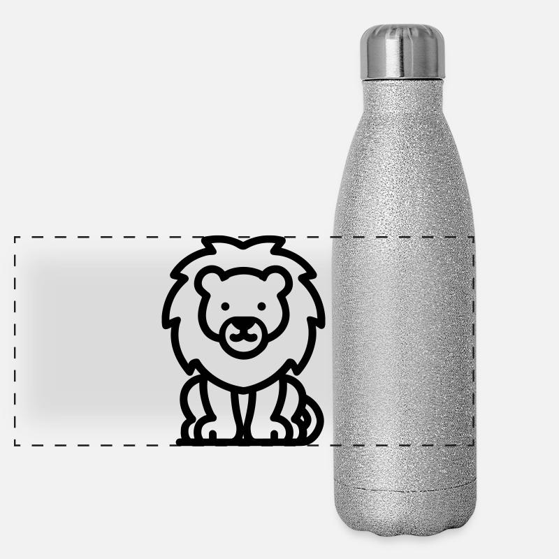 lion Panoramic Glitter Thermal Bottle 500 ml