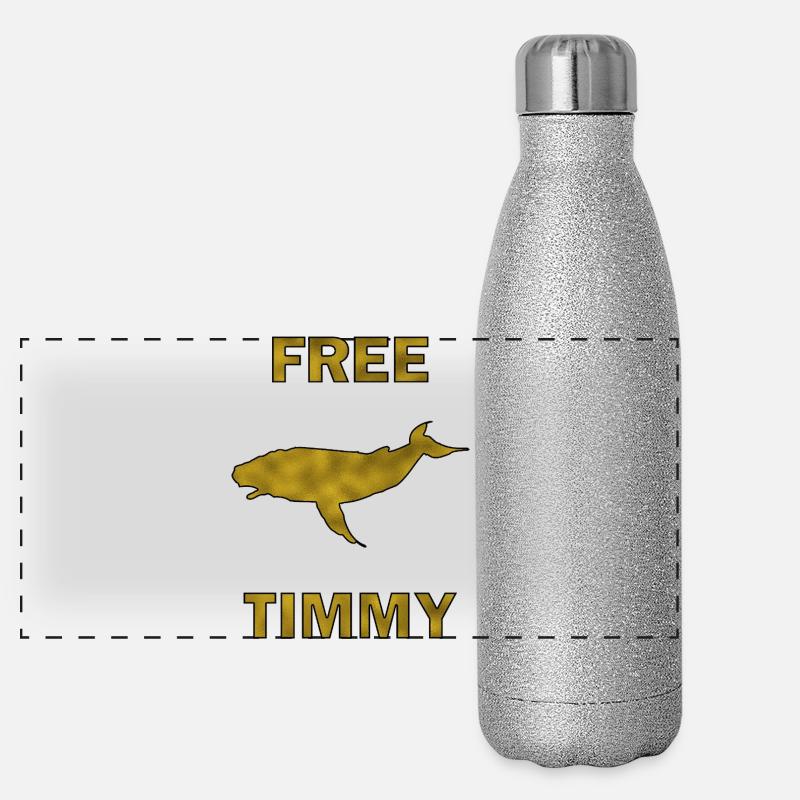 Buckelwal  Timmy Panorama Glitzer Isolierflasche 500 ml