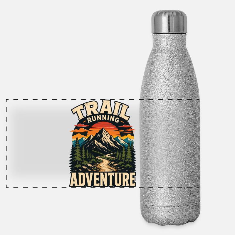 Aventure de course en sentier Gourde isotherme panoramique pailletée 500 ml